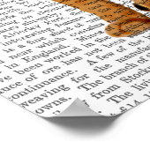 Ginger Cat met kroonvolle Poster (Hoek)