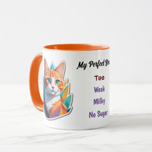 Ginger Cat - Mijn perfecte brouwsel - thee of koff Mok (Voorkant links)