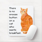 'Ginger Cat' Mousepad met Funny Slogan Muismat (Met muis)
