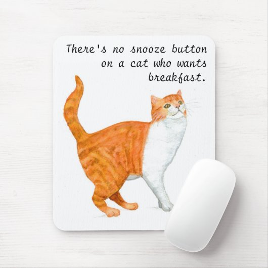 "Ginger Cat" Mousepad Muismat (Met muis)