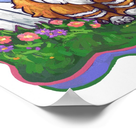 Ginger Cat My Room Poster (Hoek)