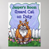 Ginger Cat My Room Poster (Voorkant)