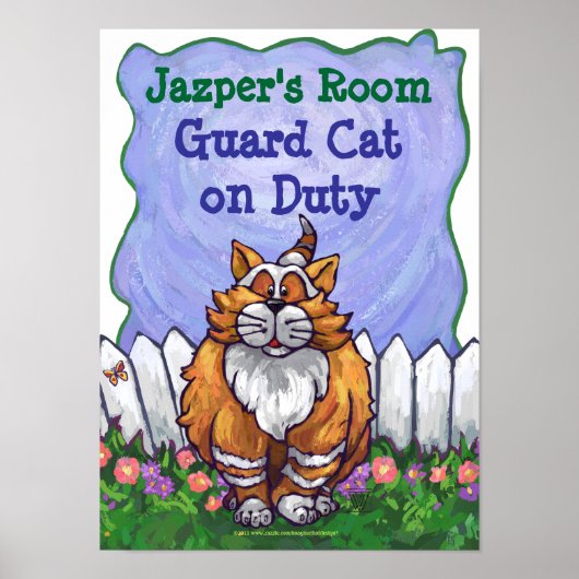 Ginger Cat My Room Poster (Voorkant)