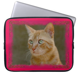 Ginger Cat Neopree-laptophoezen Laptop Sleeve