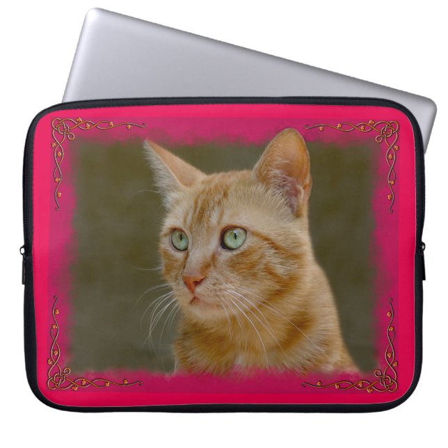 Ginger Cat Neopree-laptophoezen Laptop Sleeve (Voorkant)
