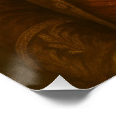 Ginger Cat Noble Portrait with Roman Ruins Perfect Poster (Hoek)