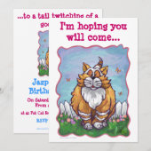 Ginger Cat Party Center Kaart (Voorkant / Achterkant)