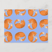 Ginger Cat Pattern Briefkaart (Voorkant)