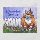 Ginger Cat Personalized Briefkaart (Voorkant)