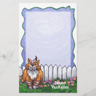 Ginger Cat Personalized Stationery Briefpapier