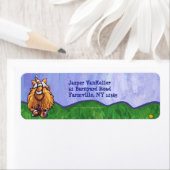 Ginger Cat Persoonlijke Adresetiketten Etiket (Insitu)