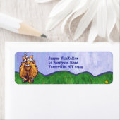 Ginger Cat Persoonlijke Adresetiketten Etiket (Insitu)