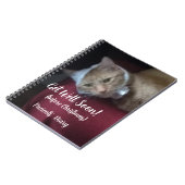 Ginger Cat Photo Get Well Soon , Spiral Notitieboek (Linkerzijde)