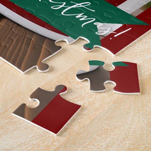 Ginger cat, Photo Text Customize ,Meowy Christmas, Legpuzzel (Zijkant)