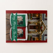 Ginger cat, Photo Text Customize ,Meowy Christmas, Legpuzzel (Horizontaal)