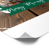 Ginger cat, Photo Text Customize ,Meowy Christmas, Poster (Hoek)