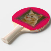 Ginger Cat Ping Pong Paddle Tafeltennisbatje (Voorkant Gekanteld)