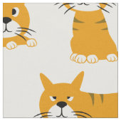 Ginger Cat Poses Stof (Close Up)