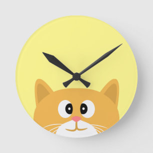 Ginger Cat Ronde Klok