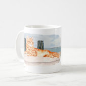 Ginger Cat Seaside Mok, 325 ml Koffiemok (Voorkant links)