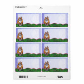 Ginger Cat Shipping Labels (Full Sheet)