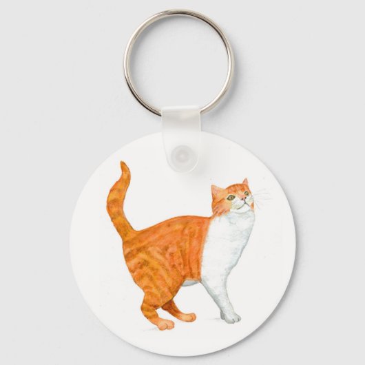 'Ginger Cat' Sleutelhanger (Voorkant)