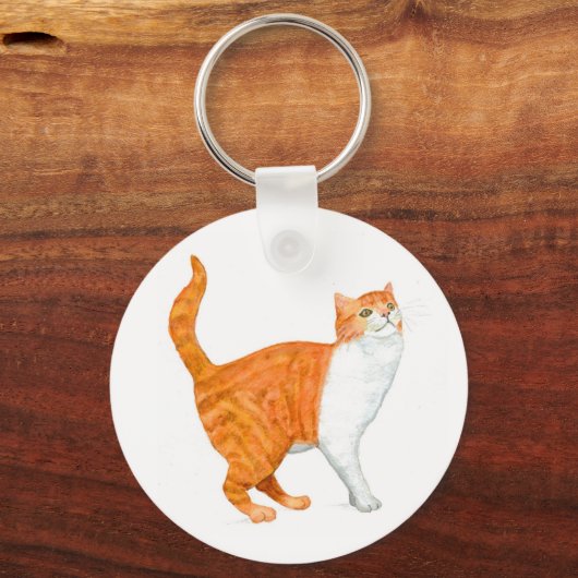 'Ginger Cat' Sleutelhanger (Voorkant)