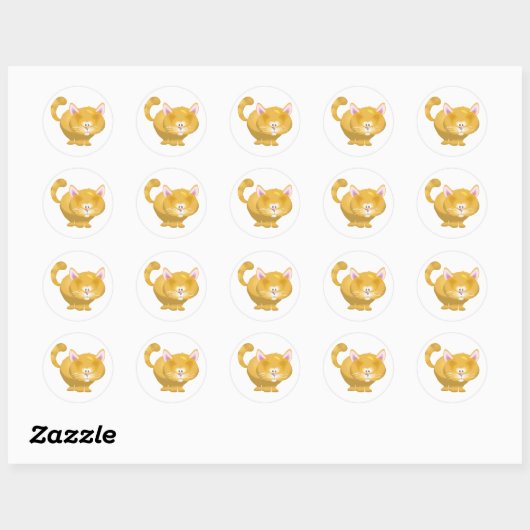 Ginger Cat Stickers (Vel)
