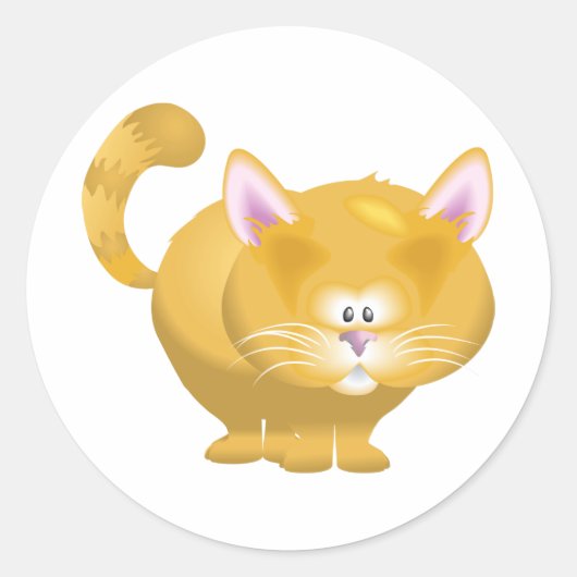 Ginger Cat Stickers (Voorkant)