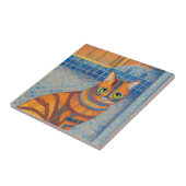 Ginger cat striped marokkaanse mozaïekstemmen van  tegeltje (Zijkant)