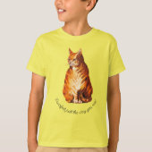 Ginger cat T-Shirt (Voorkant)