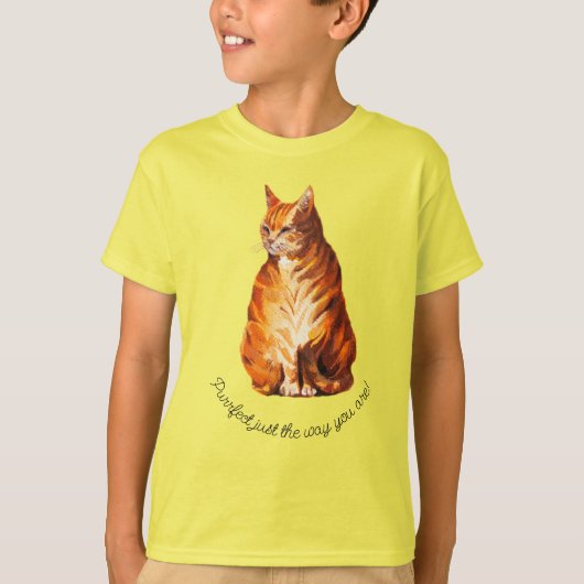 Ginger cat T-Shirt (Voorkant)