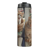 Ginger Cat thermische tumbler Thermosbeker (Voorkant)