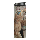 Ginger Cat thermische tumbler Thermosbeker (Gedraaid links)