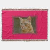 Ginger Cat Throw Blanket Deken (Voorkant)