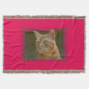 Ginger Cat Throw Blanket Deken