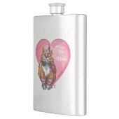 Ginger Cat Valentijnsdag Heupfles (Links)