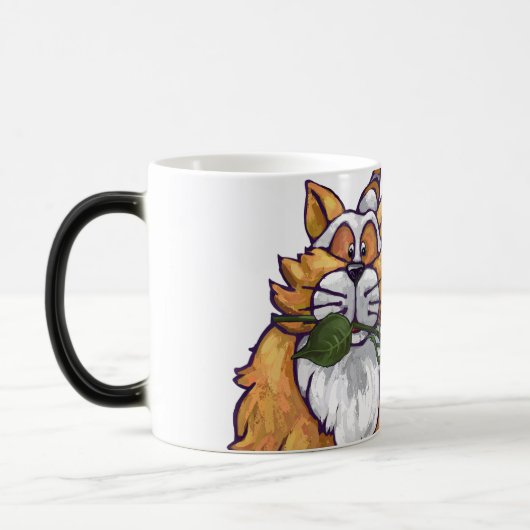 Ginger Cat Valentijnsdag Magische Mok (Links)