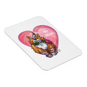 Ginger Cat Valentijnsdag Magneet (Rechterzijde)