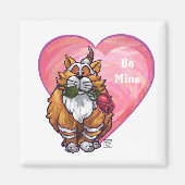 Ginger Cat Valentijnsdag Magneet (Voorkant)