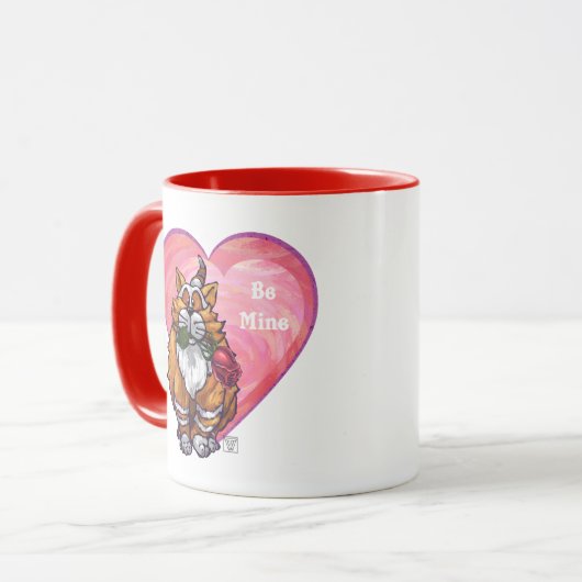 Ginger Cat Valentijnsdag Mok (Voorkant links)