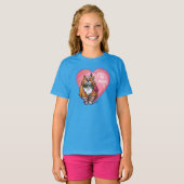Ginger Cat Valentijnsdag T-shirt (Voorkant volledig)