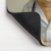 Ginger Cat Wearing a Doctor Lab Coat Muismat (Hoek)