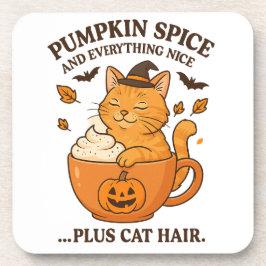 Ginger Cat Witch - Schattige Halloween-ontwerp met Bier Onderzetter