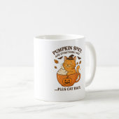 Ginger Cat Witch - Schattige Halloween-ontwerp met Koffiemok (Voorkant rechts)