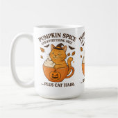 Ginger Cat Witch - Schattige Halloween-ontwerp met Koffiemok (Links)