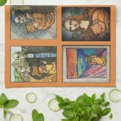 Ginger Cats in Art Theedoek (Gevouwen)