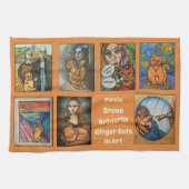 Ginger Cats in Art Theedoek (Horizontaal)