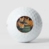 Ginger Cats in een Plant houder, Titleist golfball Golfballen (Voorkant)