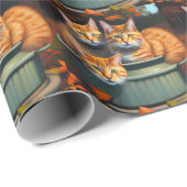 Ginger Cats Pot-Planten, verpakkingspapier Cadeaupapier (Rol Hoek)